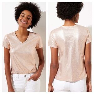 Loft Shimmer V Neck